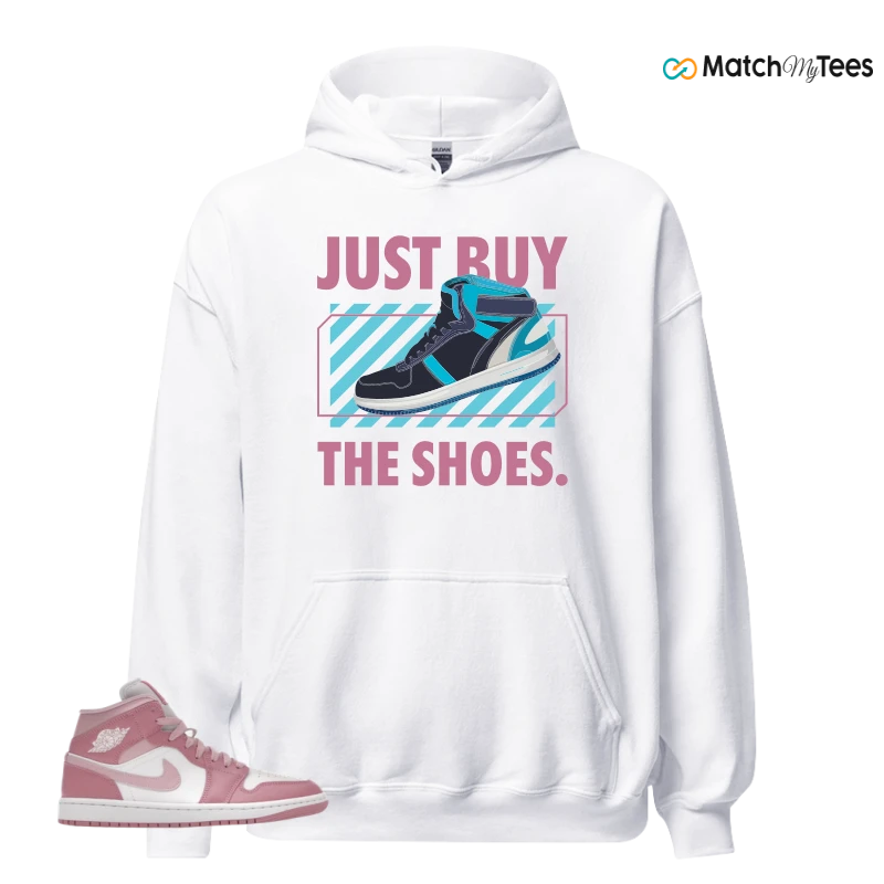 NIKE AIR JORDAN 1 MID ELEMENTAL PINK ICED CARMINE (WOMEN'S) SNEAKER Matching Tees hoodie