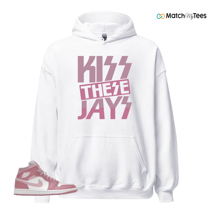 NIKE AIR JORDAN 1 MID ELEMENTAL PINK ICED CARMINE (WOMEN'S) SNEAKER Matching Tees hoodie