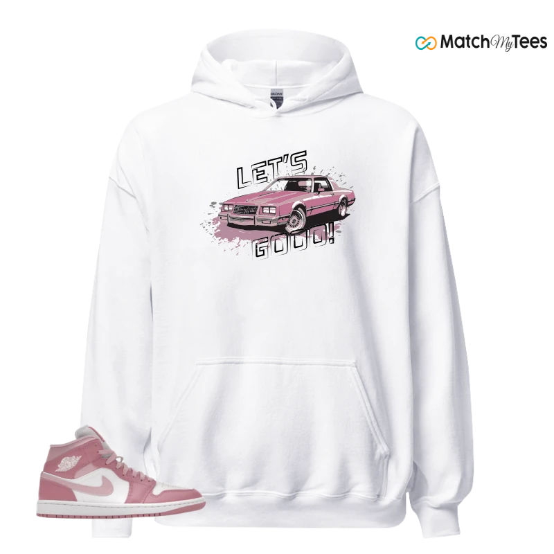 NIKE AIR JORDAN 1 MID ELEMENTAL PINK ICED CARMINE (WOMEN'S) SNEAKER Matching Tees hoodie