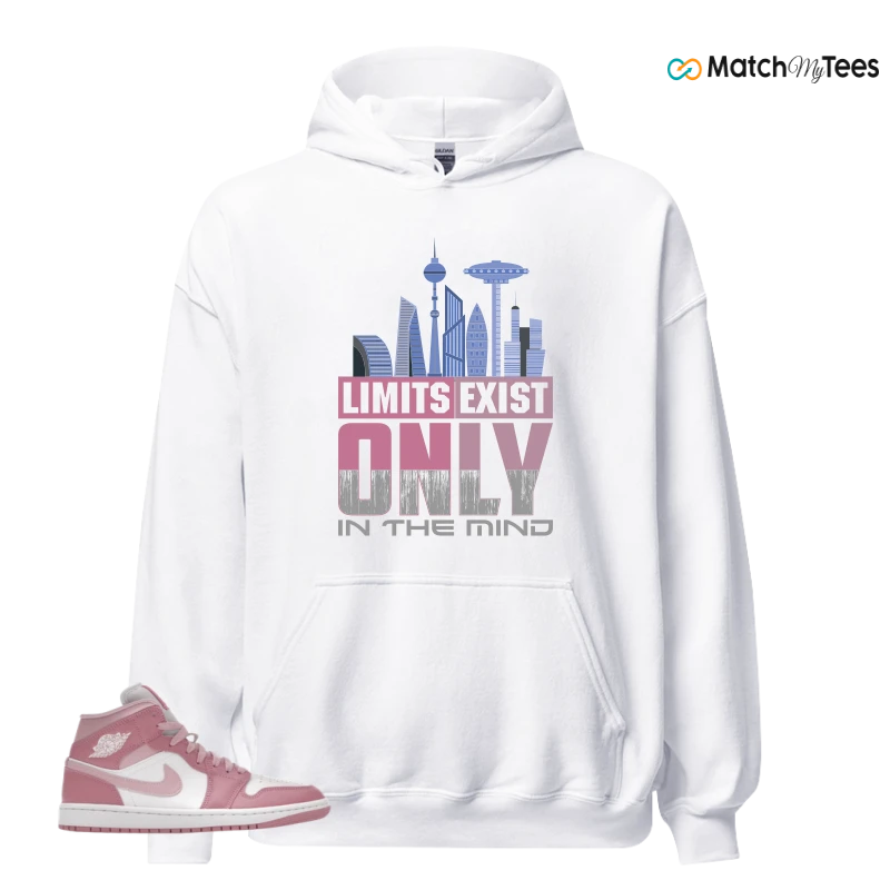 NIKE AIR JORDAN 1 MID ELEMENTAL PINK ICED CARMINE (WOMEN'S) SNEAKER Matching Tees hoodie