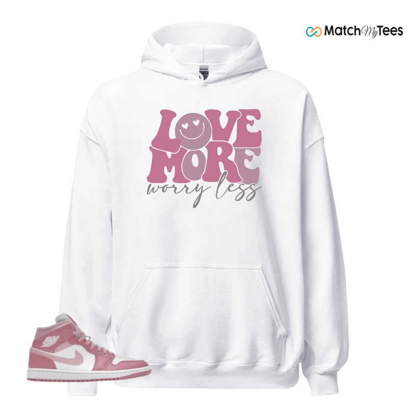 NIKE AIR JORDAN 1 MID ELEMENTAL PINK ICED CARMINE (WOMEN'S) SNEAKER Matching Tees hoodie