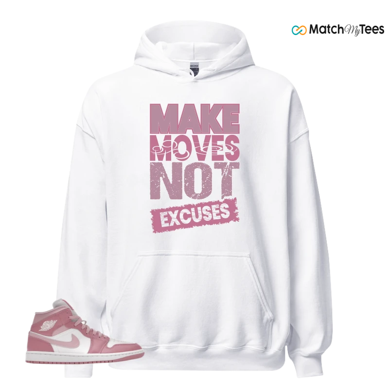 NIKE AIR JORDAN 1 MID ELEMENTAL PINK ICED CARMINE (WOMEN'S) SNEAKER Matching Tees hoodie