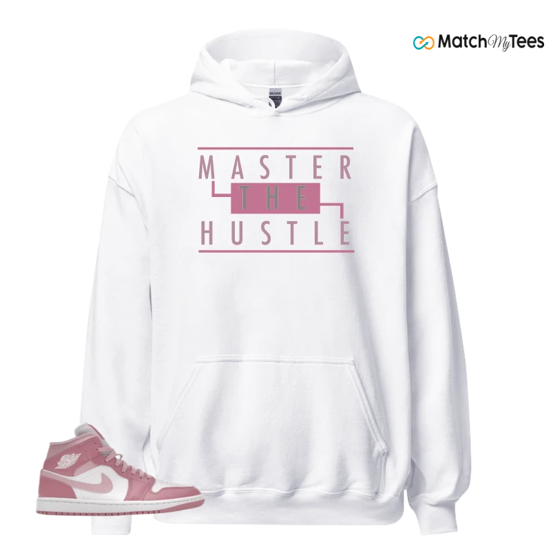 NIKE AIR JORDAN 1 MID ELEMENTAL PINK ICED CARMINE (WOMEN'S) SNEAKER Matching Tees hoodie