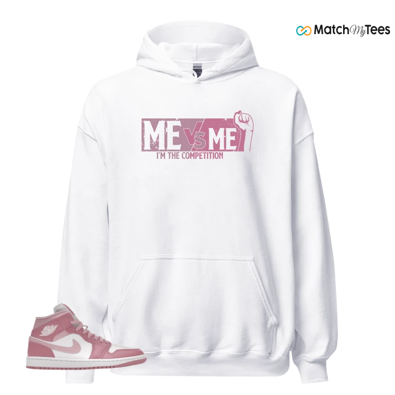 NIKE AIR JORDAN 1 MID ELEMENTAL PINK ICED CARMINE (WOMEN'S) SNEAKER Matching Tees hoodie
