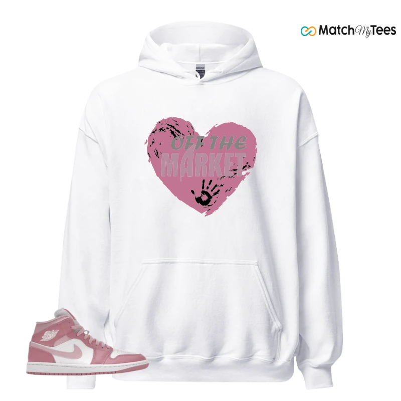 NIKE AIR JORDAN 1 MID ELEMENTAL PINK ICED CARMINE (WOMEN'S) SNEAKER Matching Tees hoodie