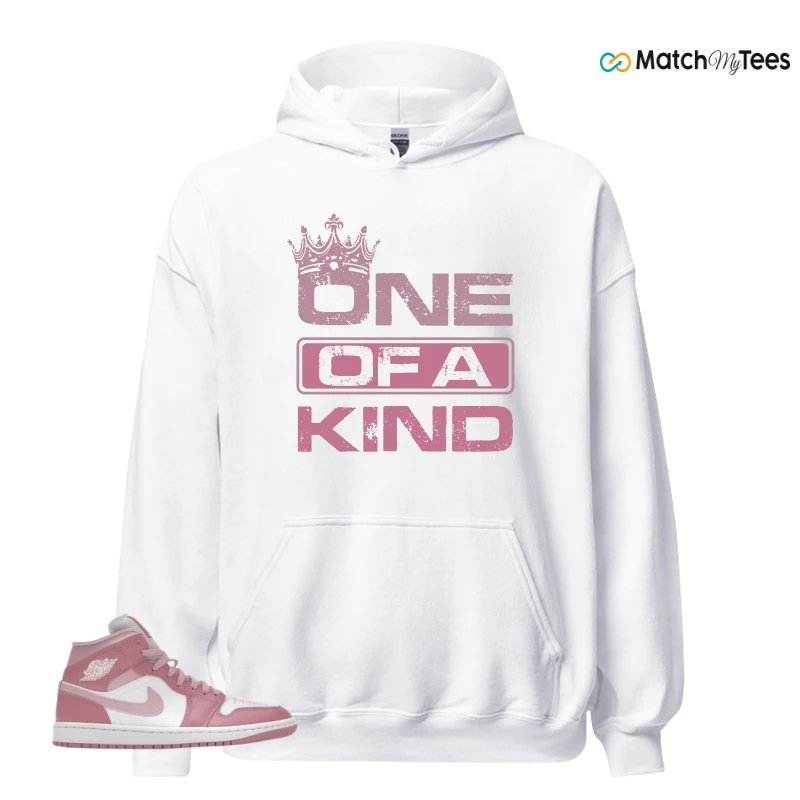 NIKE AIR JORDAN 1 MID ELEMENTAL PINK ICED CARMINE (WOMEN'S) SNEAKER Matching Tees hoodie