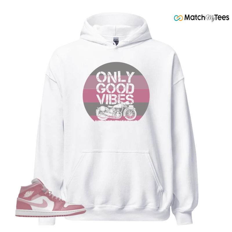 NIKE AIR JORDAN 1 MID ELEMENTAL PINK ICED CARMINE (WOMEN'S) SNEAKER Matching Tees hoodie