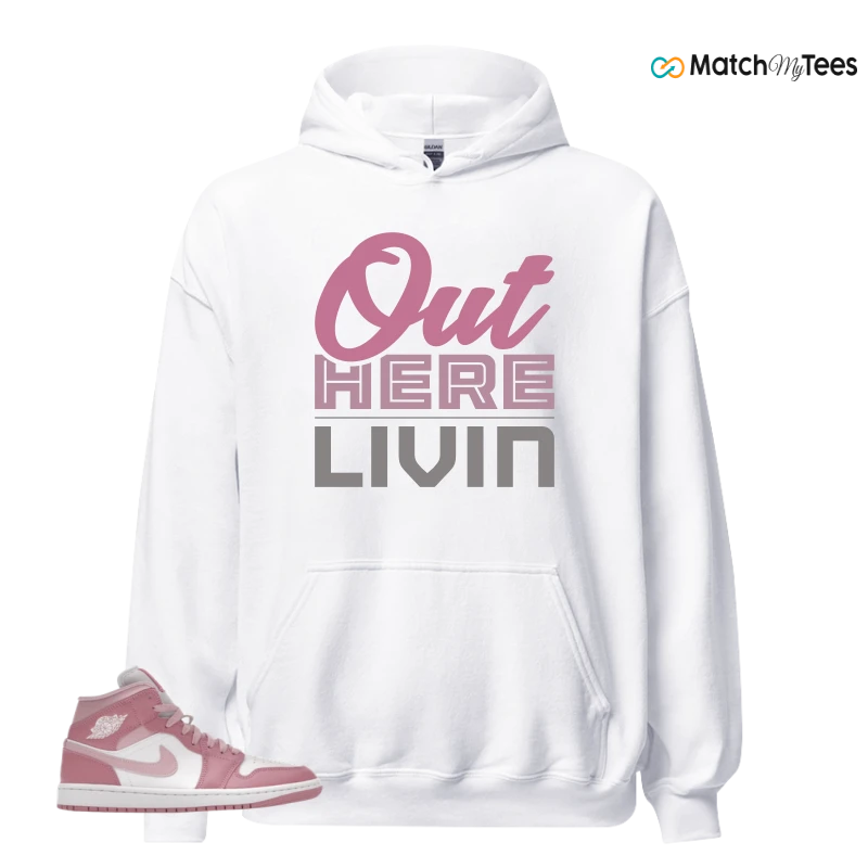 NIKE AIR JORDAN 1 MID ELEMENTAL PINK ICED CARMINE (WOMEN'S) SNEAKER Matching Tees hoodie