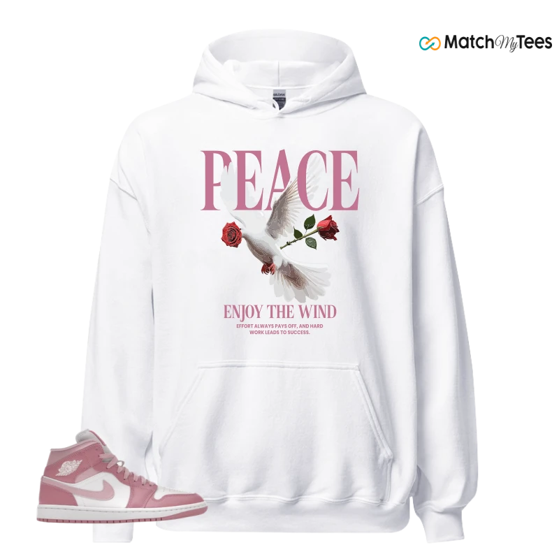 NIKE AIR JORDAN 1 MID ELEMENTAL PINK ICED CARMINE (WOMEN'S) SNEAKER Matching Tees hoodie