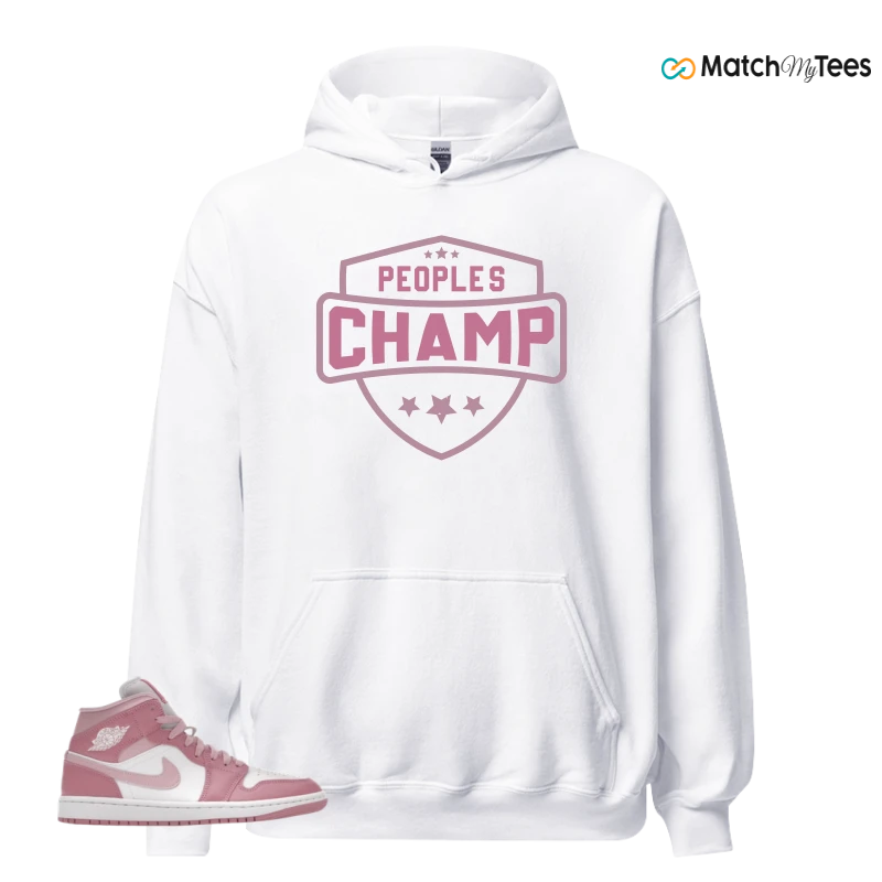 NIKE AIR JORDAN 1 MID ELEMENTAL PINK ICED CARMINE (WOMEN'S) SNEAKER Matching Tees hoodie