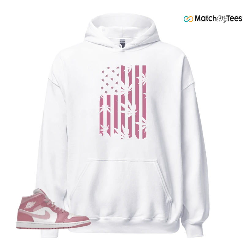 NIKE AIR JORDAN 1 MID ELEMENTAL PINK ICED CARMINE (WOMEN'S) SNEAKER Matching Tees hoodie