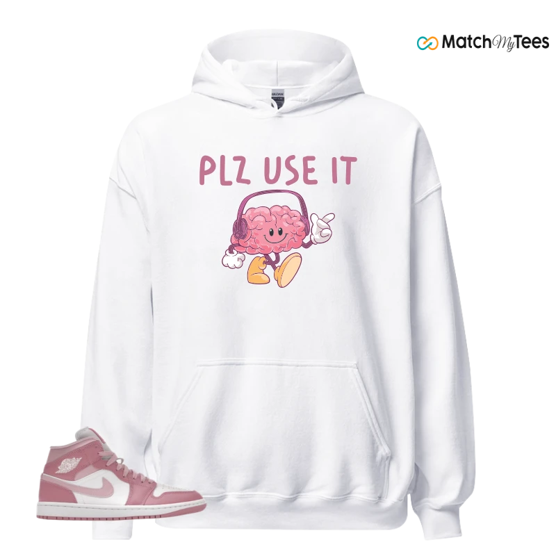 NIKE AIR JORDAN 1 MID ELEMENTAL PINK ICED CARMINE (WOMEN'S) SNEAKER Matching Tees hoodie