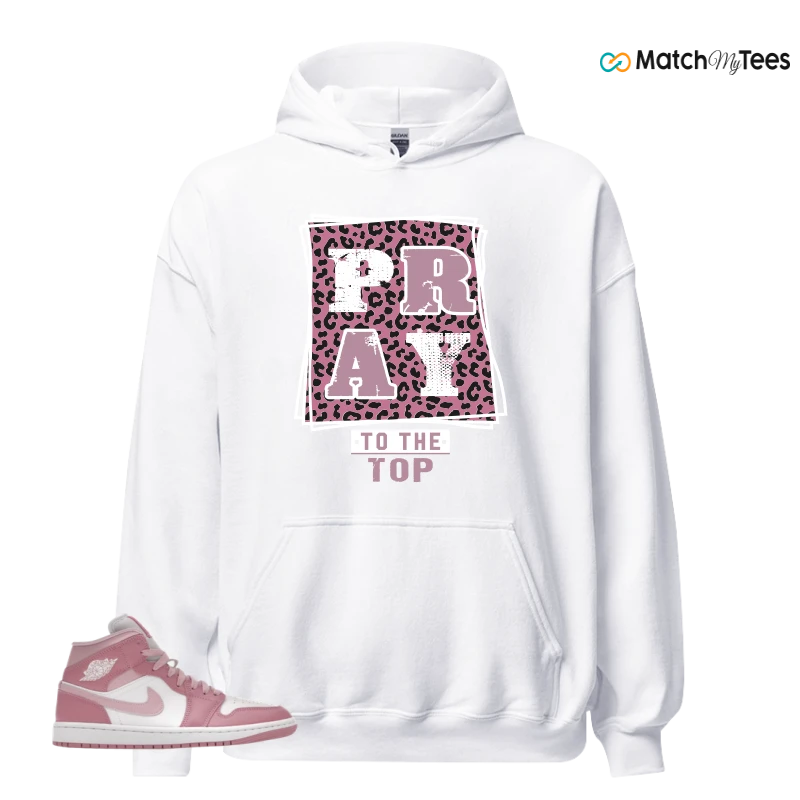 NIKE AIR JORDAN 1 MID ELEMENTAL PINK ICED CARMINE (WOMEN'S) SNEAKER Matching Tees hoodie