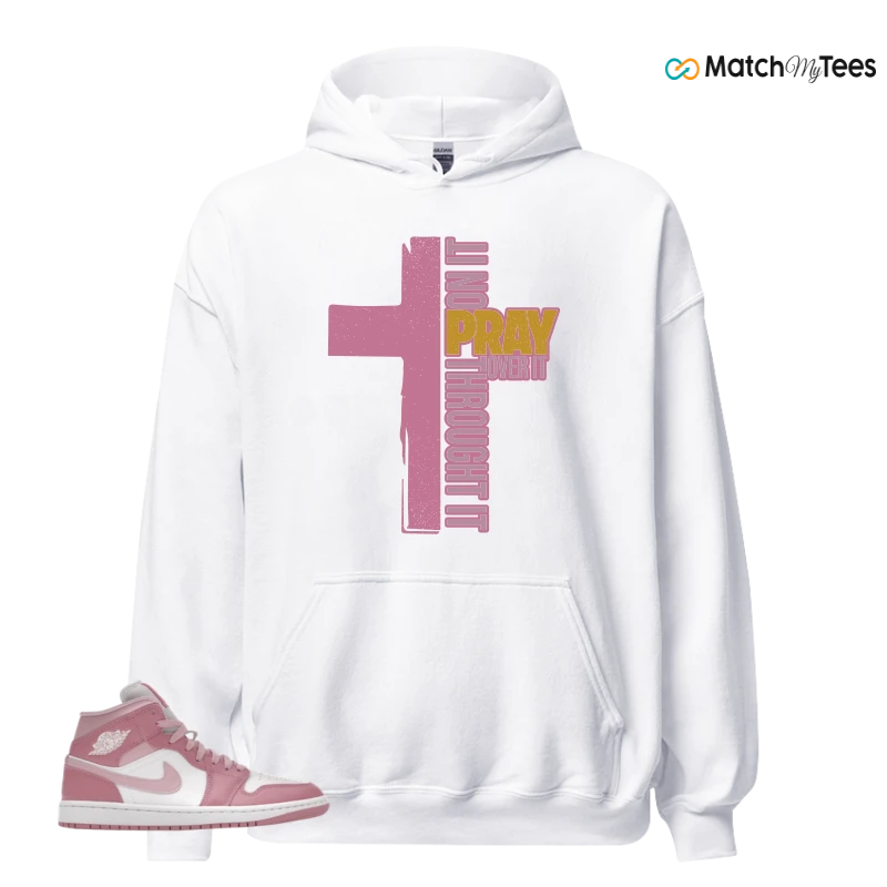 NIKE AIR JORDAN 1 MID ELEMENTAL PINK ICED CARMINE (WOMEN'S) SNEAKER Matching Tees hoodie