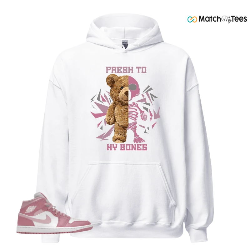 NIKE AIR JORDAN 1 MID ELEMENTAL PINK ICED CARMINE (WOMEN'S) SNEAKER Matching Tees hoodie
