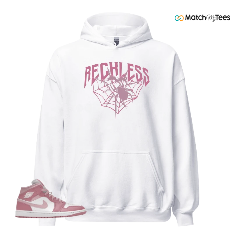 NIKE AIR JORDAN 1 MID ELEMENTAL PINK ICED CARMINE (WOMEN'S) SNEAKER Matching Tees hoodie