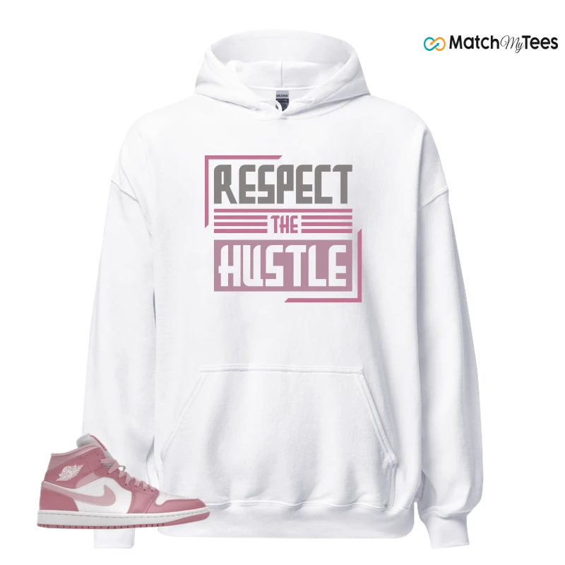 NIKE AIR JORDAN 1 MID ELEMENTAL PINK ICED CARMINE (WOMEN'S) SNEAKER Matching Tees hoodie
