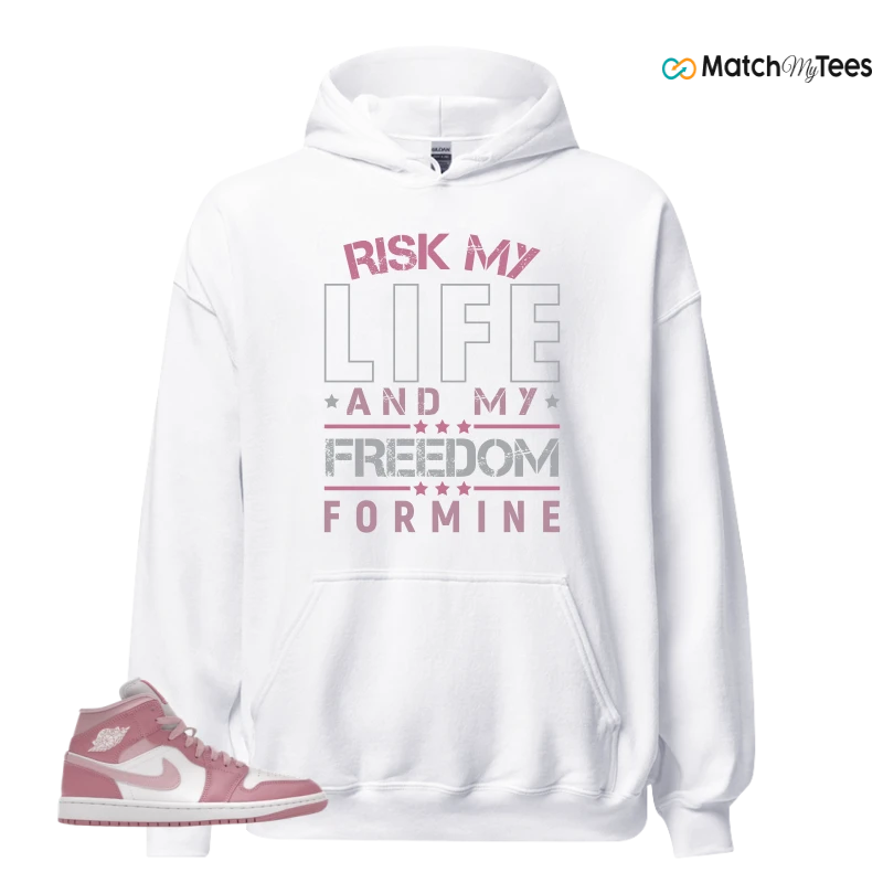 NIKE AIR JORDAN 1 MID ELEMENTAL PINK ICED CARMINE (WOMEN'S) SNEAKER Matching Tees hoodie