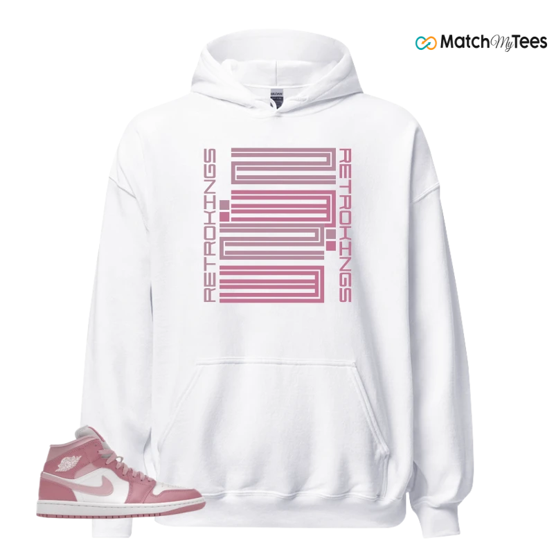 NIKE AIR JORDAN 1 MID ELEMENTAL PINK ICED CARMINE (WOMEN'S) SNEAKER Matching Tees hoodie
