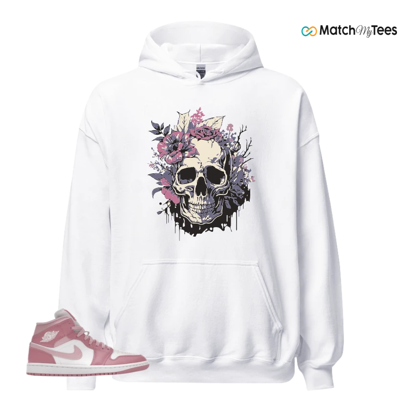 NIKE AIR JORDAN 1 MID ELEMENTAL PINK ICED CARMINE (WOMEN'S) SNEAKER Matching Tees hoodie