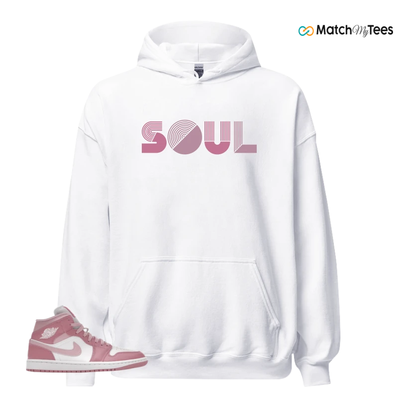 NIKE AIR JORDAN 1 MID ELEMENTAL PINK ICED CARMINE (WOMEN'S) SNEAKER Matching Tees hoodie