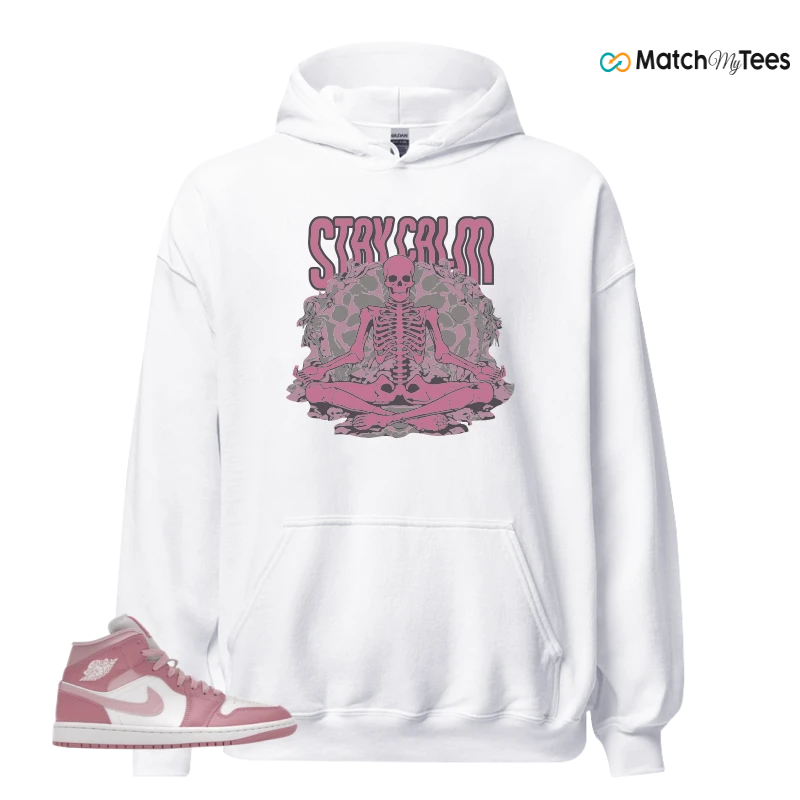 NIKE AIR JORDAN 1 MID ELEMENTAL PINK ICED CARMINE (WOMEN'S) SNEAKER Matching Tees hoodie