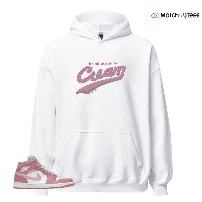 NIKE AIR JORDAN 1 MID ELEMENTAL PINK ICED CARMINE (WOMEN'S) SNEAKER Matching Tees hoodie