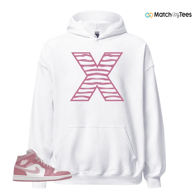 NIKE AIR JORDAN 1 MID ELEMENTAL PINK ICED CARMINE (WOMEN'S) SNEAKER Matching Tees hoodie