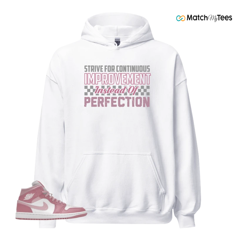 NIKE AIR JORDAN 1 MID ELEMENTAL PINK ICED CARMINE (WOMEN'S) SNEAKER Matching Tees hoodie