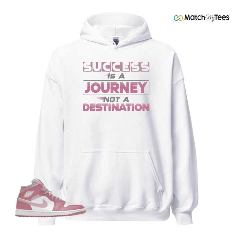 NIKE AIR JORDAN 1 MID ELEMENTAL PINK ICED CARMINE (WOMEN'S) SNEAKER Matching Tees hoodie