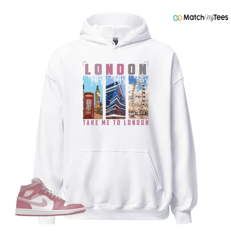 NIKE AIR JORDAN 1 MID ELEMENTAL PINK ICED CARMINE (WOMEN'S) SNEAKER Matching Tees hoodie