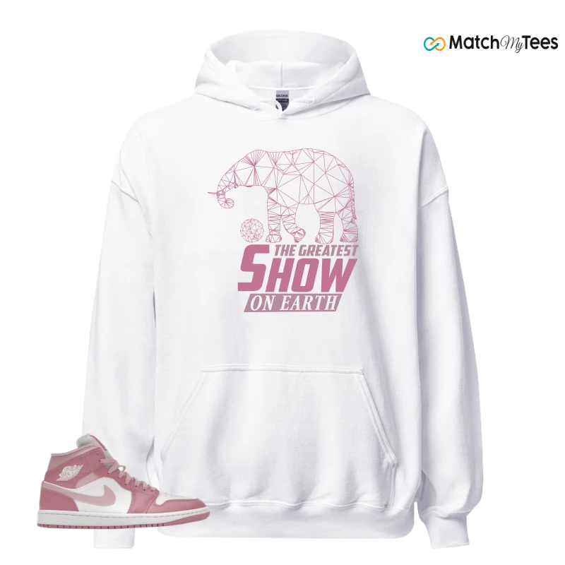 NIKE AIR JORDAN 1 MID ELEMENTAL PINK ICED CARMINE (WOMEN'S) SNEAKER Matching Tees hoodie