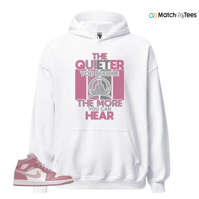 NIKE AIR JORDAN 1 MID ELEMENTAL PINK ICED CARMINE (WOMEN'S) SNEAKER Matching Tees hoodie