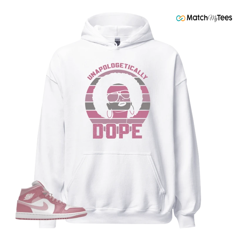 NIKE AIR JORDAN 1 MID ELEMENTAL PINK ICED CARMINE (WOMEN'S) SNEAKER Matching Tees hoodie