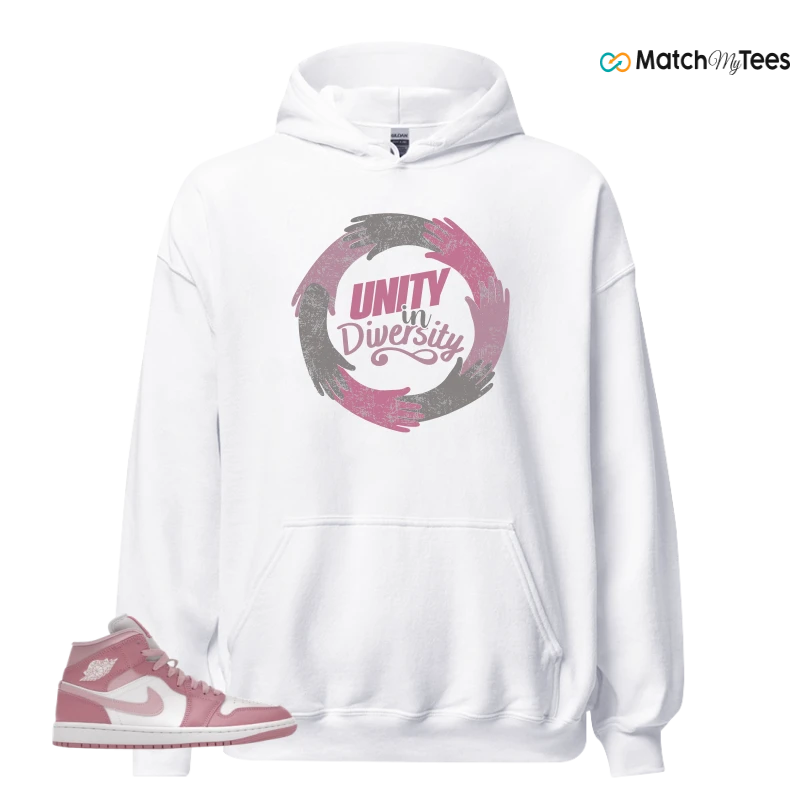 NIKE AIR JORDAN 1 MID ELEMENTAL PINK ICED CARMINE (WOMEN'S) SNEAKER Matching Tees hoodie