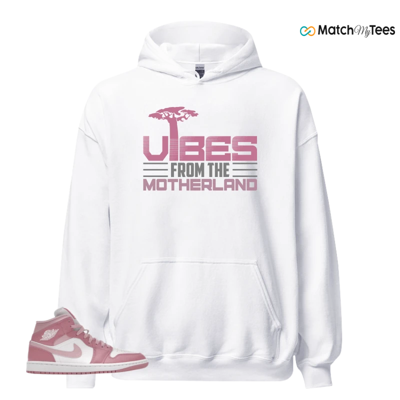 NIKE AIR JORDAN 1 MID ELEMENTAL PINK ICED CARMINE (WOMEN'S) SNEAKER Matching Tees hoodie
