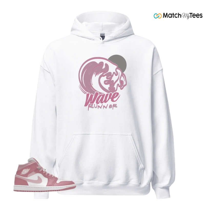 NIKE AIR JORDAN 1 MID ELEMENTAL PINK ICED CARMINE (WOMEN'S) SNEAKER Matching Tees hoodie