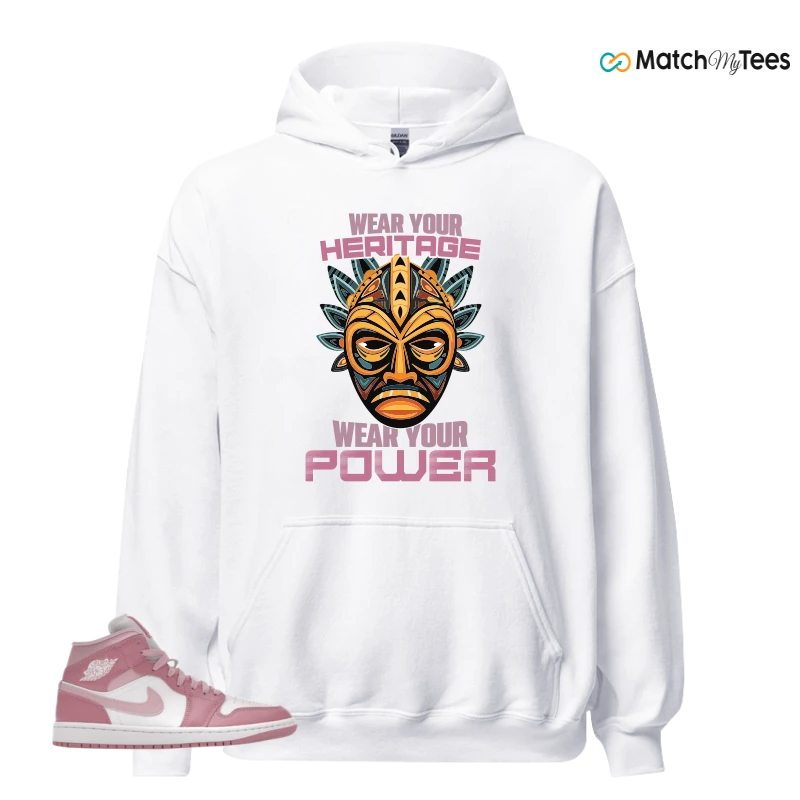 NIKE AIR JORDAN 1 MID ELEMENTAL PINK ICED CARMINE (WOMEN'S) SNEAKER Matching Tees hoodie