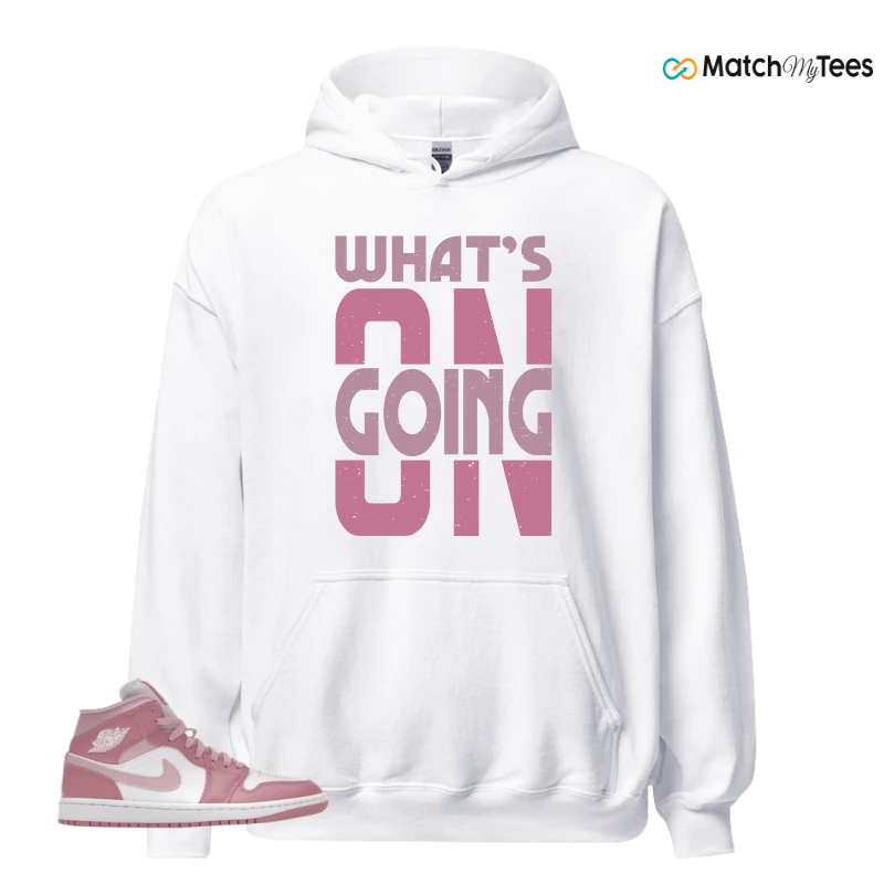 NIKE AIR JORDAN 1 MID ELEMENTAL PINK ICED CARMINE (WOMEN'S) SNEAKER Matching Tees hoodie