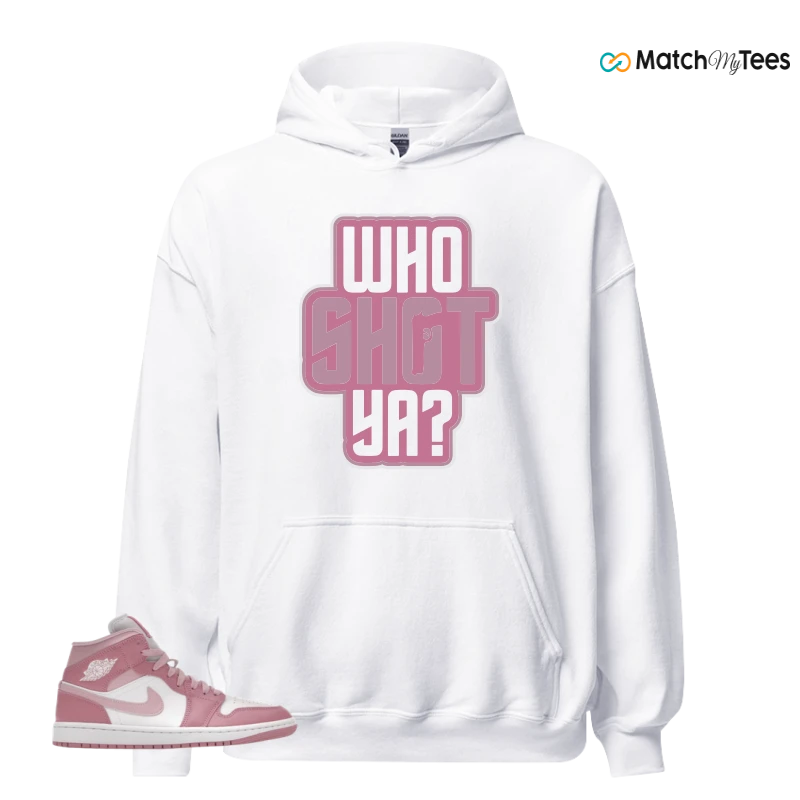 NIKE AIR JORDAN 1 MID ELEMENTAL PINK ICED CARMINE (WOMEN'S) SNEAKER Matching Tees hoodie