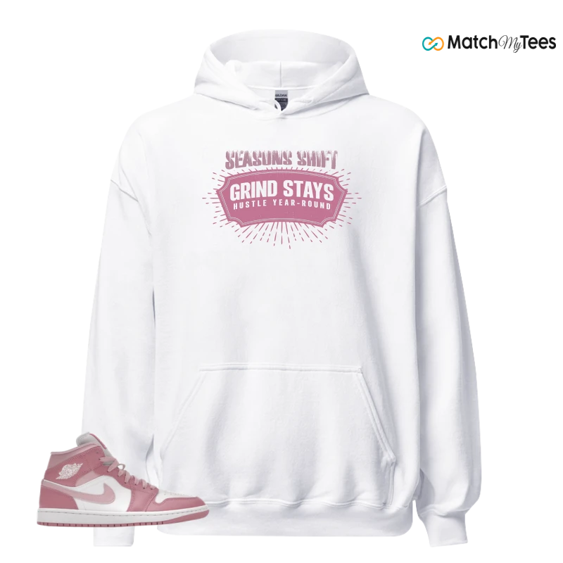 NIKE AIR JORDAN 1 MID ELEMENTAL PINK ICED CARMINE (WOMEN'S) SNEAKER Matching Tees hoodie