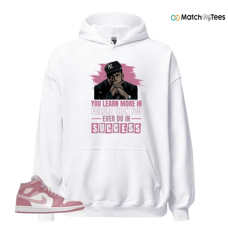NIKE AIR JORDAN 1 MID ELEMENTAL PINK ICED CARMINE (WOMEN'S) SNEAKER Matching Tees hoodie