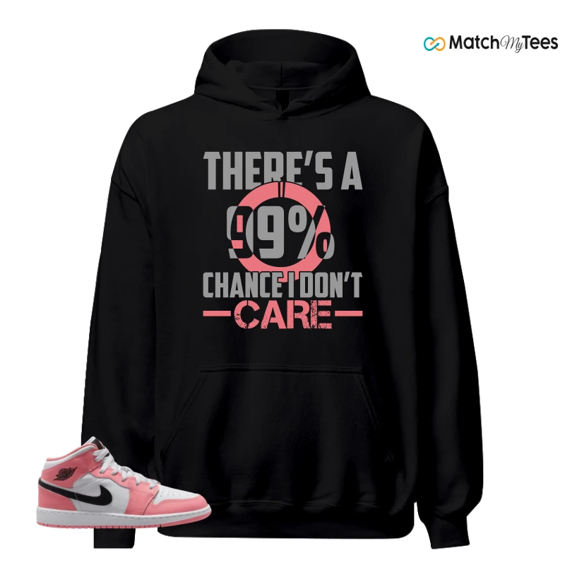 NIKE AIR JORDAN 1 MID GS PINK GAZE WHITE SNEAKER Matching Tees hoodie