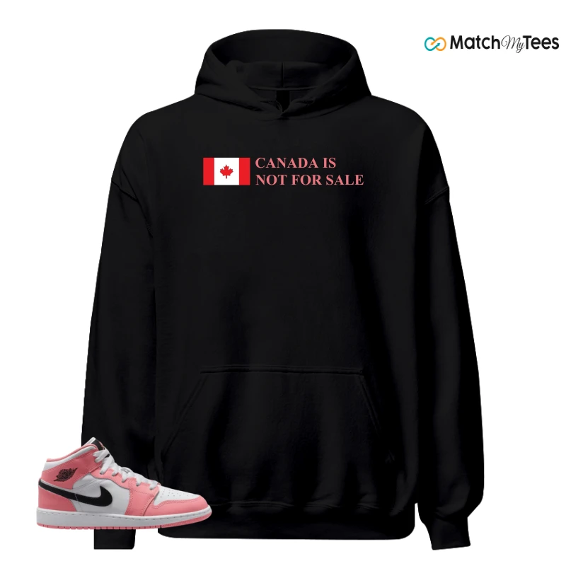 NIKE AIR JORDAN 1 MID GS PINK GAZE WHITE SNEAKER Matching Tees hoodie