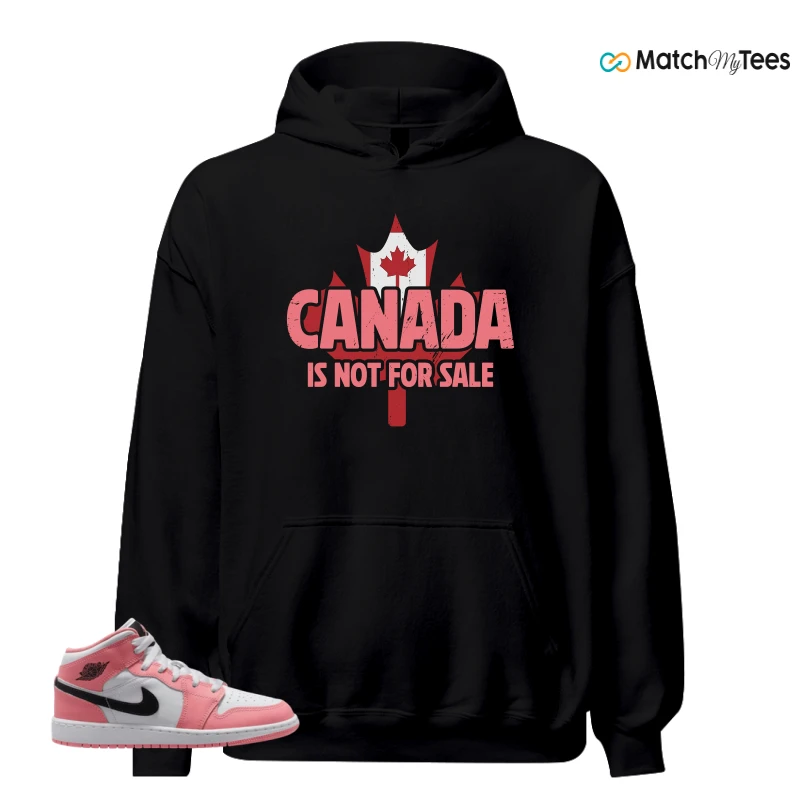 NIKE AIR JORDAN 1 MID GS PINK GAZE WHITE SNEAKER Matching Tees hoodie