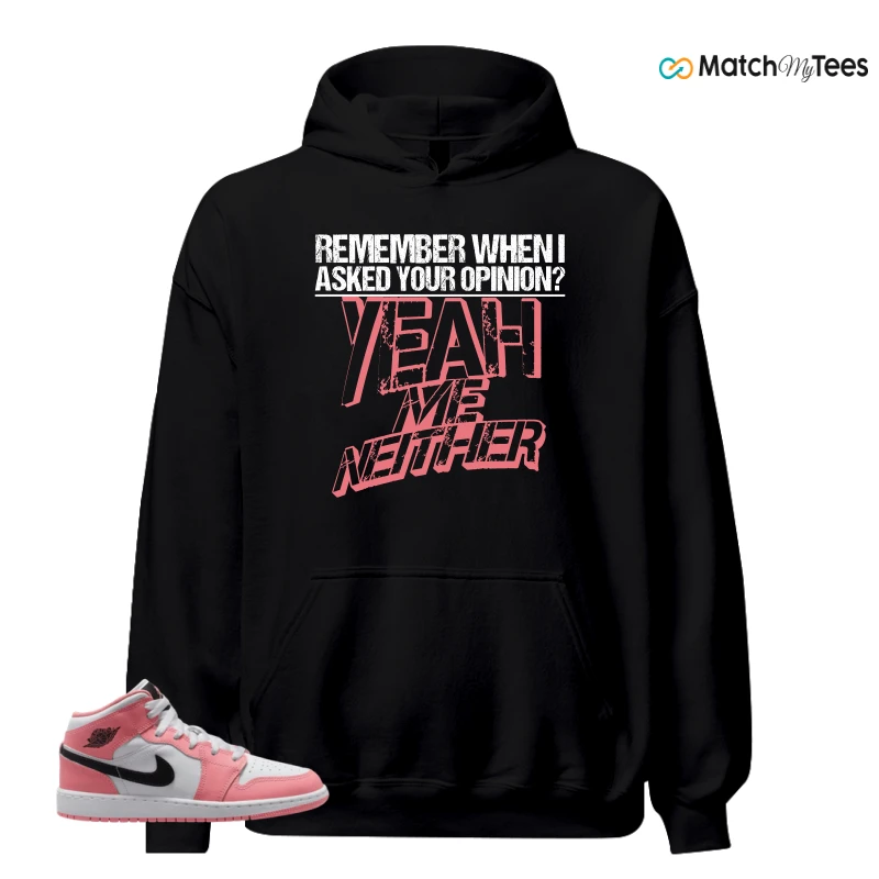 NIKE AIR JORDAN 1 MID GS PINK GAZE WHITE SNEAKER Matching Tees hoodie