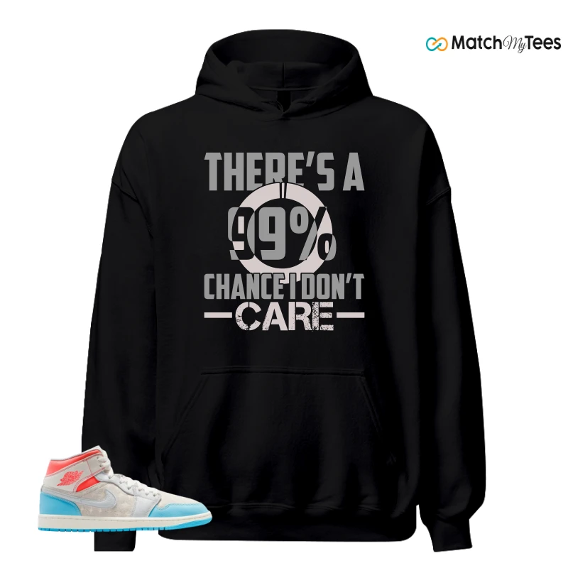 NIKE AIR JORDAN 1 MID SAIL HOT LAVA BLUE CHILL SNEAKER Matching Tees hoodie