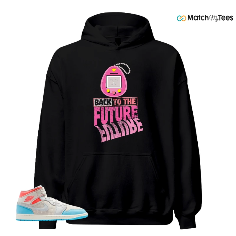 NIKE AIR JORDAN 1 MID SAIL HOT LAVA BLUE CHILL SNEAKER Matching Tees hoodie