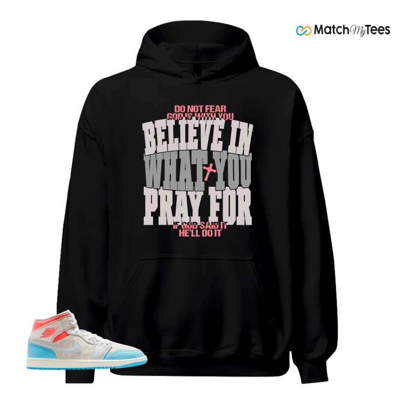 NIKE AIR JORDAN 1 MID SAIL HOT LAVA BLUE CHILL SNEAKER Matching Tees hoodie