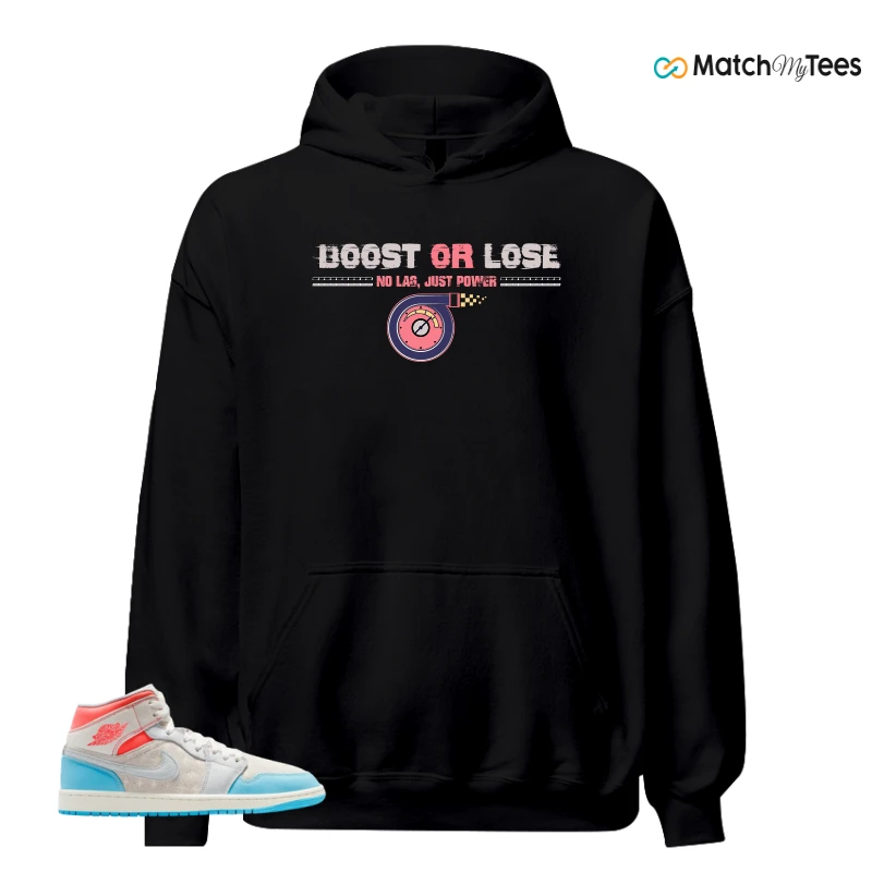 NIKE AIR JORDAN 1 MID SAIL HOT LAVA BLUE CHILL SNEAKER Matching Tees hoodie